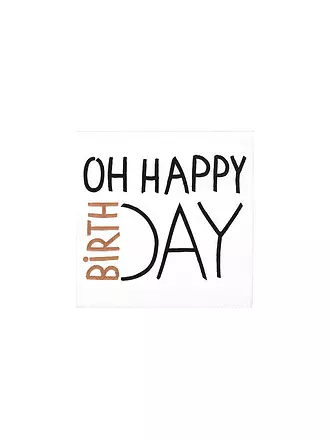 RAEDER | Lunch Servietten 33x33cm OH HAPPY BIRTHDAY | 